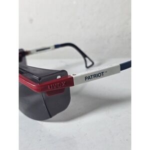 UVEX Astrospec 3000 Z87 Made In USA  Patriot Frame Dark Lens Safety Glasses